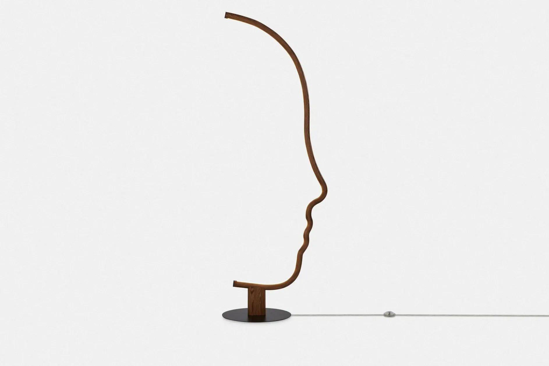 Vis a Vis - Walnut Wood Floor Lamp