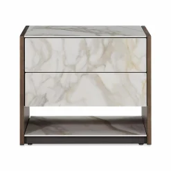 Vision - Oak Wood Nightstand by Trica