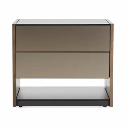 Vision - Oak Wood Nightstand by Trica