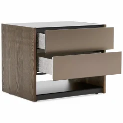 Vision - Oak Wood Nightstand by Trica
