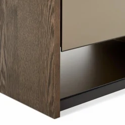Vision - Oak Wood Nightstand by Trica