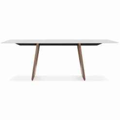 Volare - Wood and Porcelain Dining Table by Trica