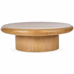 Zach - Round Wood Coffee Table by Four Hands