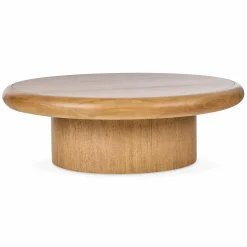 Zach - Round Wood Coffee Table by Four Hands
