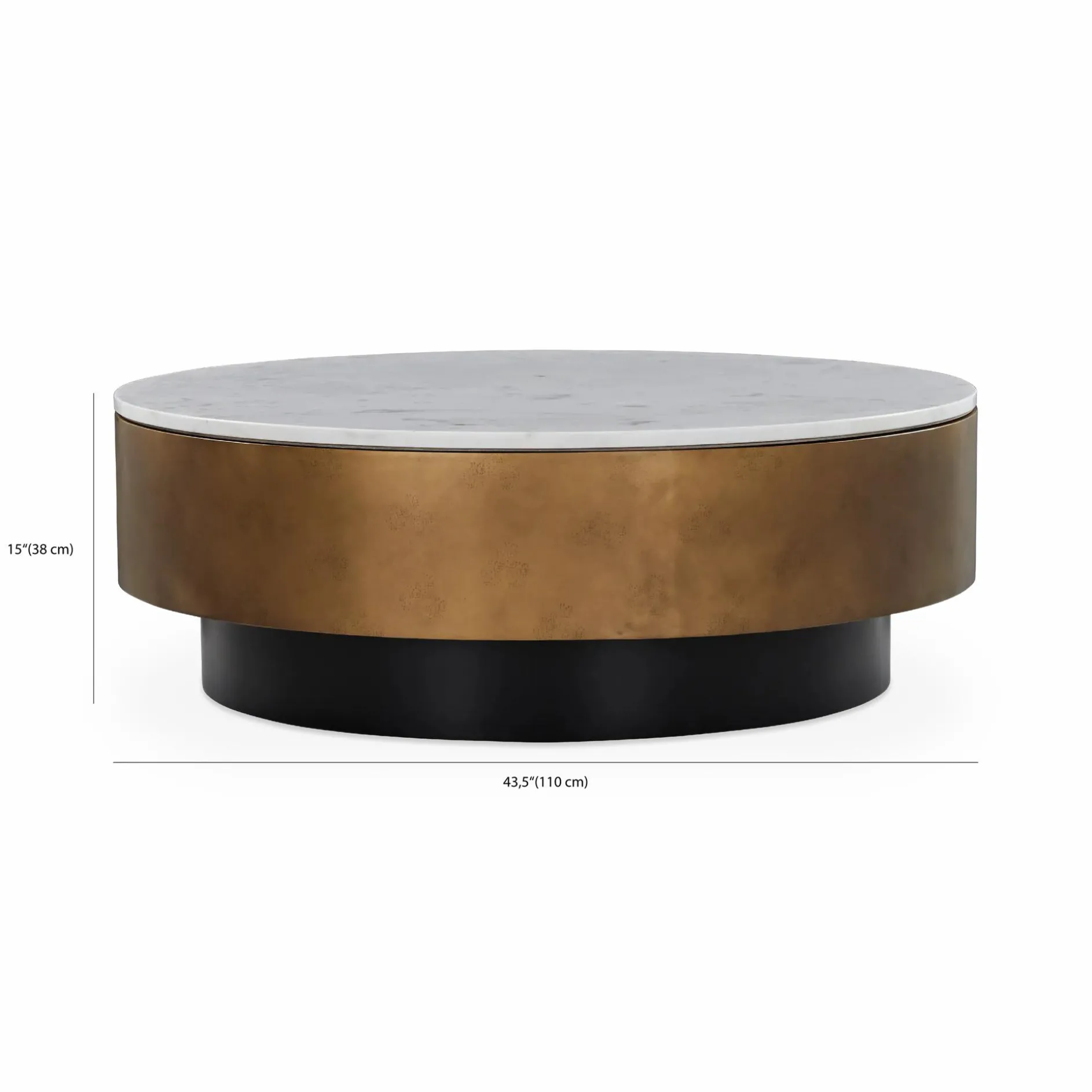 Zelda - Round Marble Coffee Table