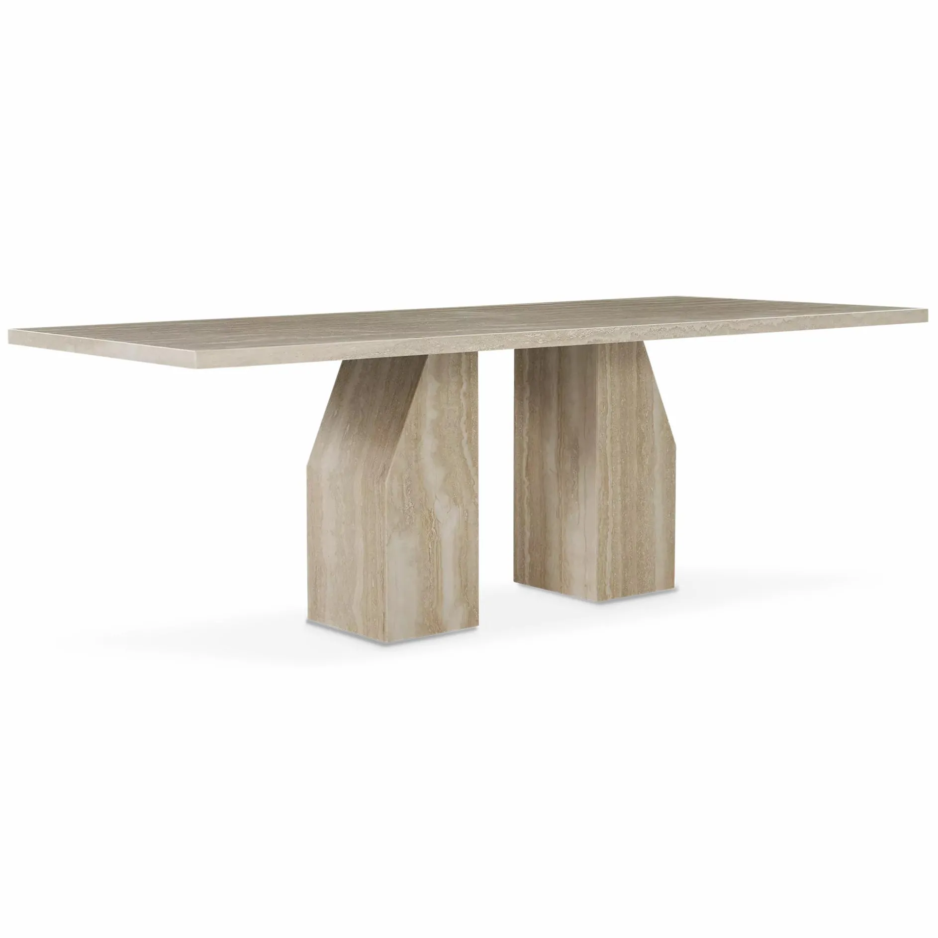 Zénith - Travertine Dining Table